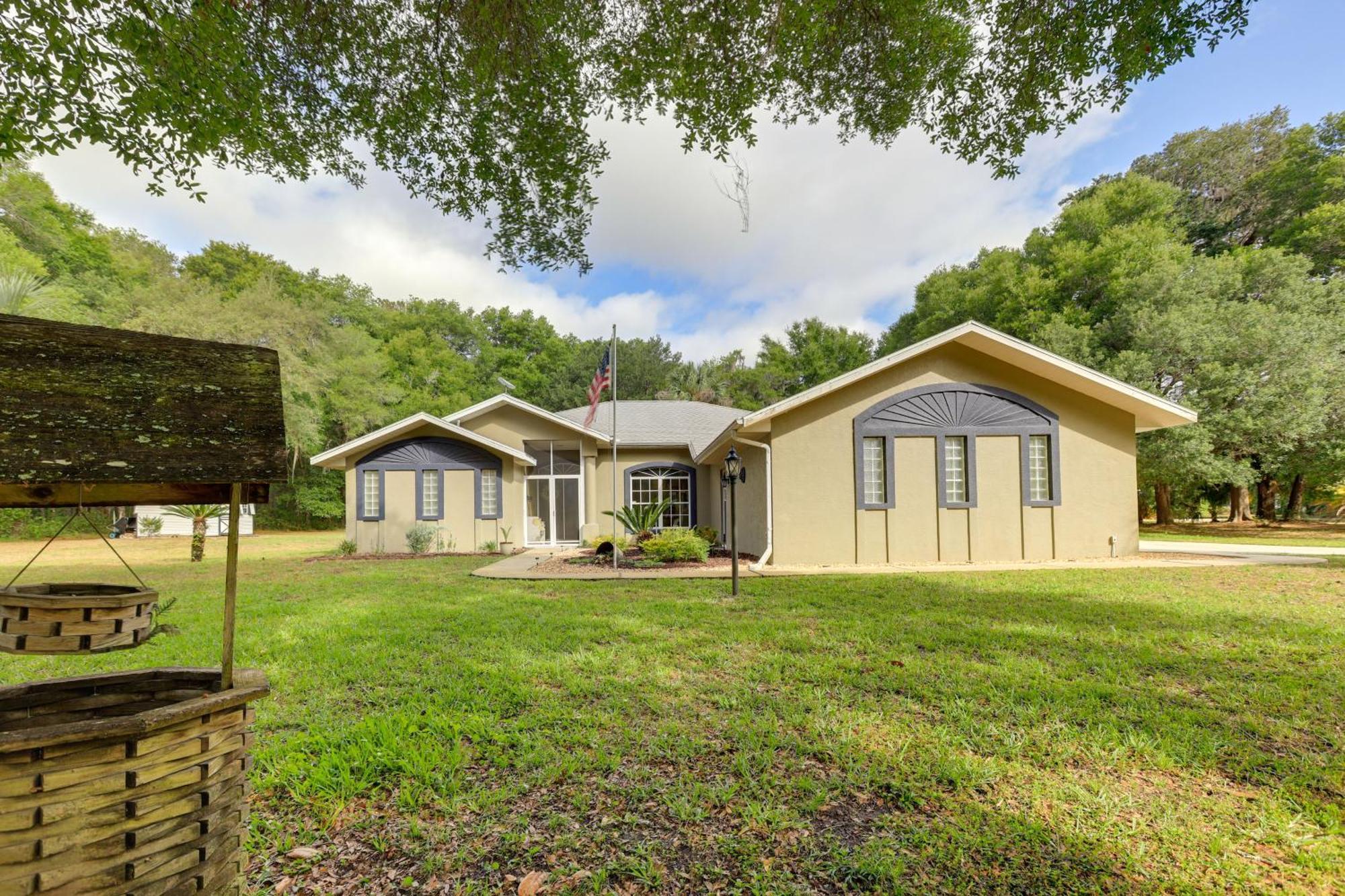 8 Mi To Rainbow Springs Dunnellon Area Home! Exterior photo